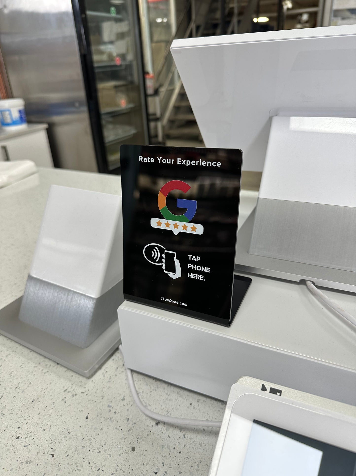 Google 1TapDone Review Stand